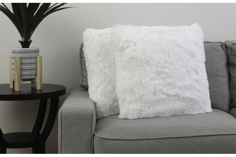 Faux fur best sale couch pillows